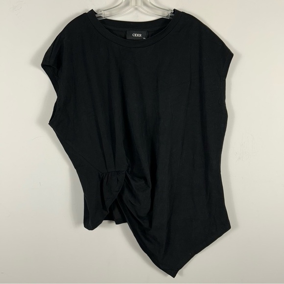 NWT Cider Black Asymmetrical Women's Top 3XL - Picture 3 of 9